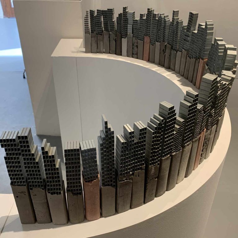 Almost Clones, H 14 x L 1X W1 in, SET OF FIFTY PIECES, CEMENT, STAPLE PINS, DISPLAY VARIABLE, 2018