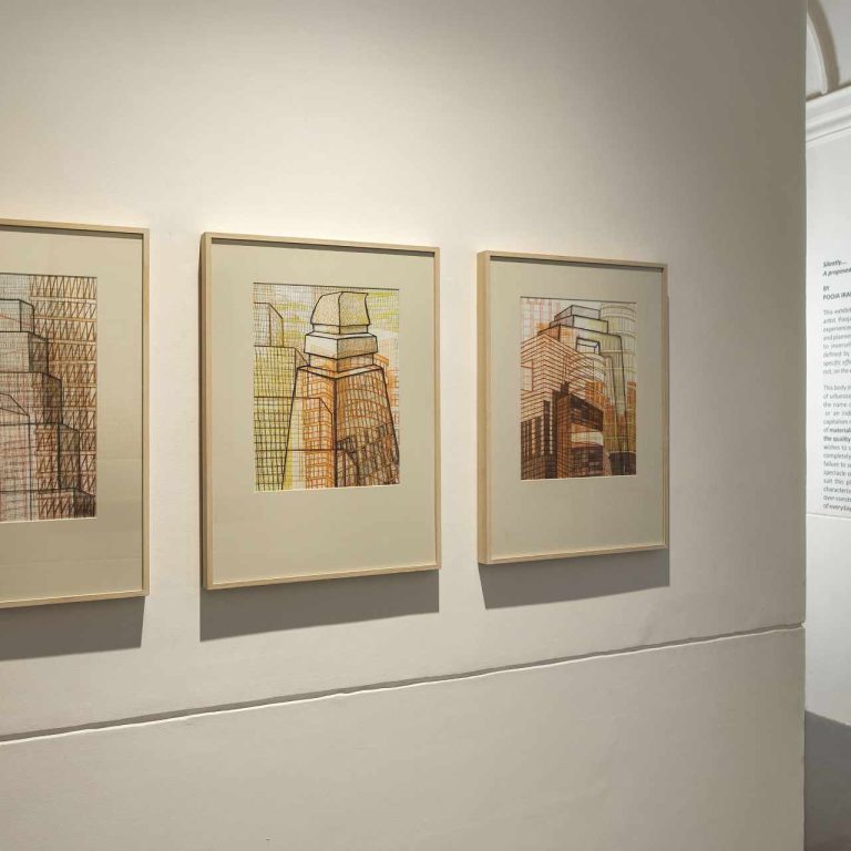 Display of pastel works