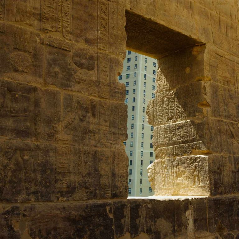 Intruder, 35 X 47 in, Photographical work on board cut into a puzzle, 2019