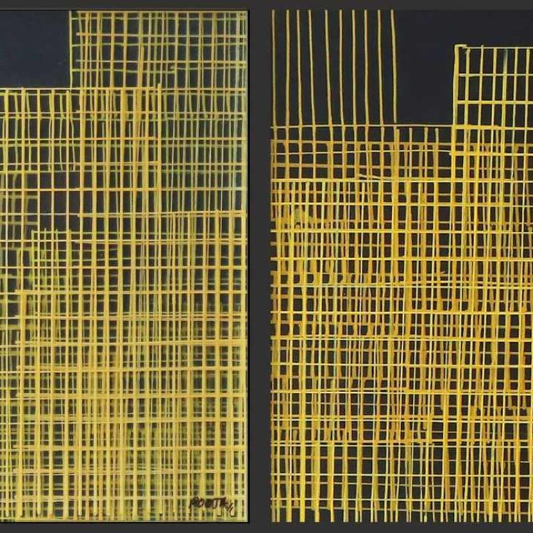 Proposed Drawing 2 & 5, 8 x 11.5 in, Ink on polyester film, 2017 -2019